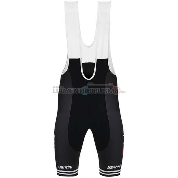 Abbigliamento Ciclismo Trek Segafredo Manica Corta 2019 Bianco Rosso
